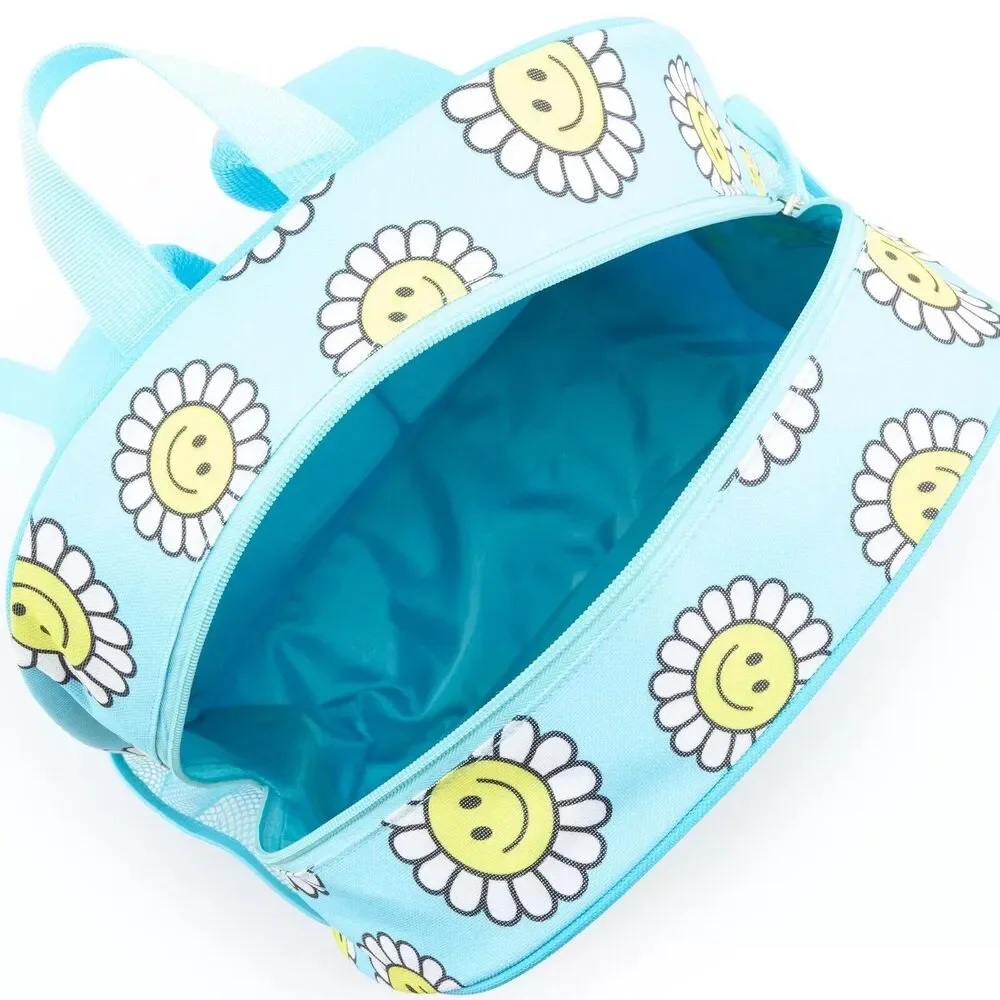 Smiley Face Sunflower 6-Piece‎ Backpack Set-School Backpack- Lunch Bag NEW